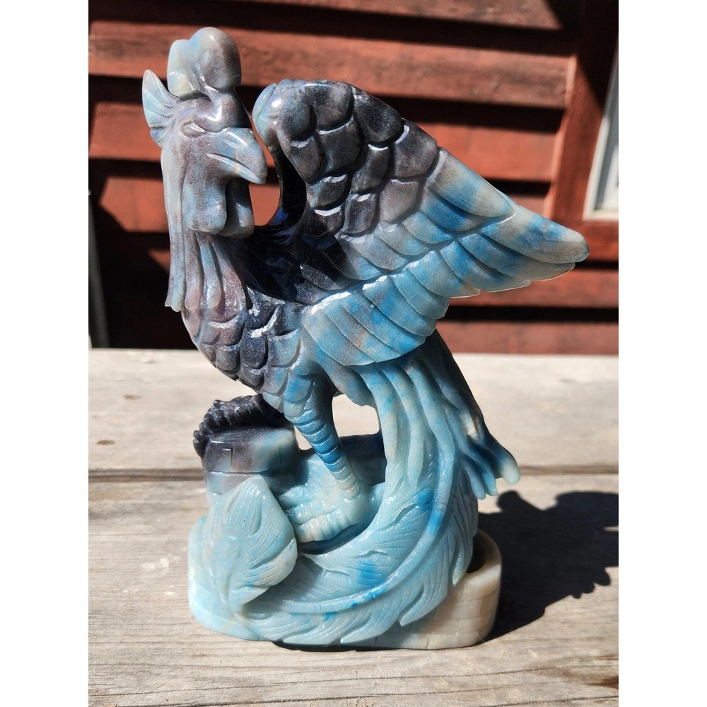 Gorgeous 4LB Trolleite Phoenix Bird, Phoenix Carving, Rare Trolleite Carving